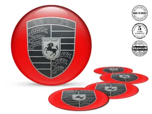 Porsche Ruota Adesivo Edizione Loghi Cupola Lusso